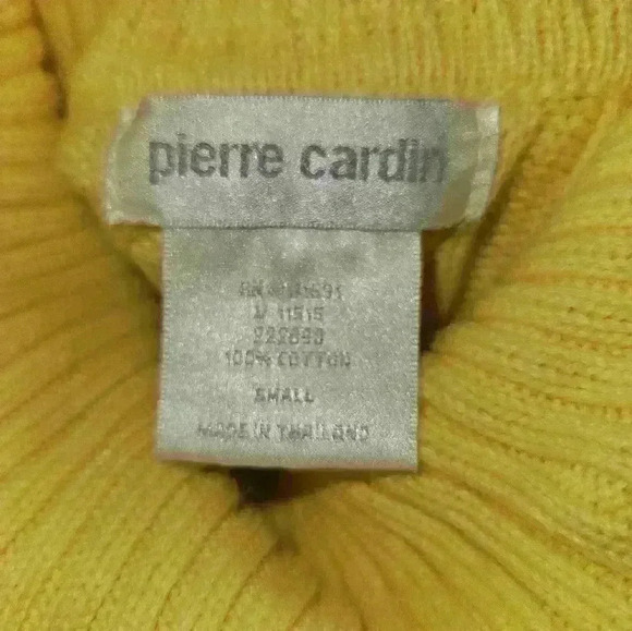 Pierre Cardin Womans Turtleneck Sleeveless Cable Knit Sweater Size S - Picture 11 of 11